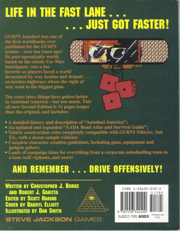 GURPS Autoduel, Second Edition (Back)