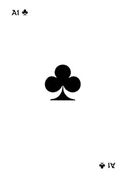 Need: 0    Want: 0    Have: 12    Will Trade: 4    In Storage: 11              A1 ‑ [Ace of Clubs]  Set: CC  Rarity: U    Artist: Edmond Hoyle    
