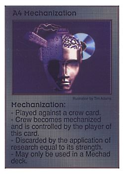 Need: 0    Want: 0    Have: 15    Will Trade: 7    In Storage: 6              A4 ‑ Mechanization  Set: AT  Rarity: U1    Artist: Tim Adams    
