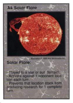 Need: 3    Want: 10    Have: 0    Will Trade: 0    In Storage: 0              A4 ‑ Solar Flare  Set: GI  Rarity: U1    Artist: Aris Multimedia Inc.    