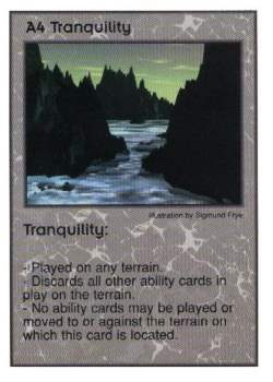 Need: 3    Want: 10    Have: 0    Will Trade: 0    In Storage: 0              A4 ‑ Tranquility  Set: GI  Rarity: U1    Artist: Sigmund Frye    