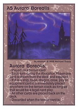 Need: 0    Want: 0    Have: 169 (+109)    Will Trade: 165    In Storage: 51              A5 ‑ Aurora Borealis  Set: TG  Rarity: R2    Artist: Michael Trapp    