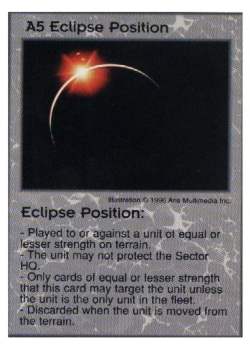 Need: 3    Want: 10    Have: 0    Will Trade: 0    In Storage: 0              A5 ‑ Eclipse Position  Set: GI  Rarity: V1    Artist: Aris Multimedia Inc.    