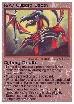 Need: 0 Want: 3 Have: 10 Will Trade: 0 In Storage: 0 R/A7 ‑ Cyborg Death Set: NE Rarity: V1 Artist: Melissa A. Benson Need: 0 Want: 3 Have: 10 Will Trade: 0 In Storage: 0 R/A7 ‑ Cyborg Death Set: NE Rarity: V1 Artist: Melissa A. Benson