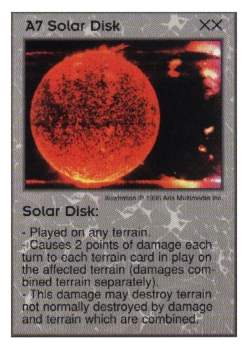 Need: 3    Want: 10    Have: 0    Will Trade: 0    In Storage: 0              A7 ‑ Solar Disk  Set: GI  Rarity: U1    Artist: Aris Multimedia Inc.    