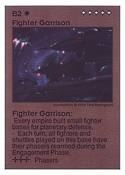 Need: 0    Want: 0    Have: 212 (+61)    Will Trade: 208    In Storage: 45              B2 ‑ Fighter Garrison  Set: UE  Rarity: U1    Artist: Ted Beargeon    