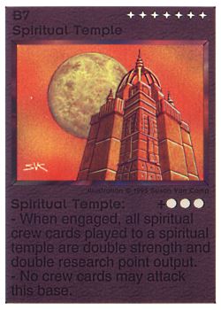 Need: 0    Want: 0    Have: 17    Will Trade: 11    In Storage: 4              B7 ‑ Spiritual Temple  Set: NE  Rarity: U1    Artist: Susan Van Camp    