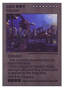 Need: 0    Want: 0    Have: 37 (+23)    Will Trade: 35    In Storage: 29              R/B8 ‑ Citadel  Set: PoM  Rarity: V1    Artist: Michael Trapp    