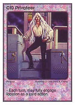 Need: 1    Want: 1    Have: 2    Will Trade: 0    In Storage: 0              C10 ‑ Privateer  Set: Pir  Rarity: E1    Artist: David A. Cherry    