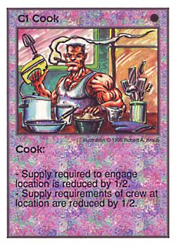 Need: 0    Want: 7    Have: 6    Will Trade: 0    In Storage: 0              C1 ‑ Cook  Set: Per  Rarity: U1    Artist: Robert A. Kraus    