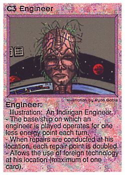 Need: 1    Want: 0    Have: 1 (+44)    Will Trade: 0    In Storage: 0              C3 ‑ Engineer (1st Print)  Set: PE  Rarity: R2    Artist: Ryan Gable    