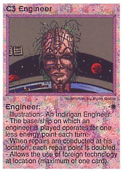 Need: 0    Want: 0    Have: 44 (+1)    Will Trade: 37    In Storage: 24              C3 ‑ Engineer (2nd Print)  Set: PE  Rarity: R1    Artist: Ryan Gable    