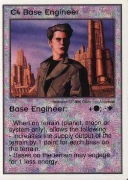 Need: 3    Want: 10    Have: 0    Will Trade: 0    In Storage: 0              C4 ‑ Base Engineer  Set: GI  Rarity: U1    Artist: David Lee Anderson    