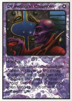 Need: 1    Want: 10    Have: 2    Will Trade: 0    In Storage: 1              C9 ‑ Indirigan Chieftain ‑ Noaha  Set: Per  Rarity: V1    Artist: Randy 'Tarkas' Hoar    