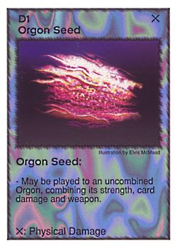 Need: 1    Want: 4    Have: 4    Will Trade: 0    In Storage: 0              D1 ‑ Orgon Seed  Set: GI  Rarity: U1    Artist: Elvis McMaad    
