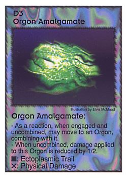 Need: 1    Want: 4    Have: 4    Will Trade: 0    In Storage: 0              D3 ‑ Orgon Amalgamate  Set: GI  Rarity: U1    Artist: Elvis McMaad    