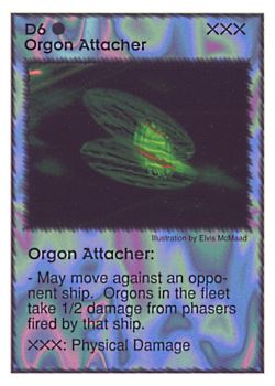 Need: 0    Want: 0    Have: 8    Will Trade: 2    In Storage: 0              D6 ‑ Orgon Attacher  Set: GI  Rarity: R2    Artist: Elvis McMaad    
