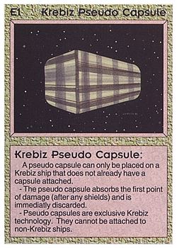 Need: 0    Want: 0    Have: 49 (+1)    Will Trade: 42    In Storage: 42              E1 ‑ Krebiz Pseudo Capsule  Set: BE  Rarity: U2    Artist: Gary A. Kalin    