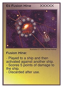 Need: 3 Want: 4 Have: 6 Will Trade: 0 In Storage: 1 E4 ‑ Fusion Mine Set: AT Rarity: V1 Artist: Michael Kelner Need: 3 Want: 4 Have: 6 Will Trade: 0 In Storage: 1 E4 ‑ Fusion Mine Set: AT Rarity: V1 Artist: Michael Kelner