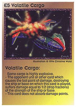 Need: 0 Want: 4 Have: 9 Will Trade: 0 In Storage: 0 E5 ‑ Volatile Cargo Set: PE Rarity: V1 Artist: Christina Wald Need: 0 Want: 4 Have: 9 Will Trade: 0 In Storage: 0 E5 ‑ Volatile Cargo Set: PE Rarity: V1 Artist: Christina Wald