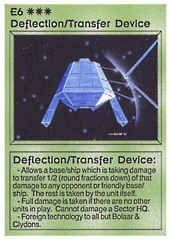 Need: 0 Want: 0 Have: 1 (+28) Will Trade: 0 In Storage: 0 E6 ‑ Deflection/Transfer Device (Bolaar) Set: AL Rarity: U1 Artist: Gary A. Kalin Need: 0 Want: 0 Have: 1 (+28) Will Trade: 0 In Storage: 0 E6 ‑ Deflection/Transfer Device (Bolaar) Set: AL Rarity: U1 Artist: Gary A. Kalin