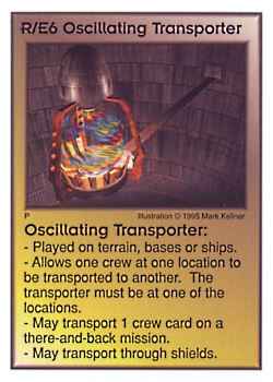 Need: 0    Want: 0    Have: 17    Will Trade: 11    In Storage: 3              R/E6 ‑ Oscillating Transporter  Set: AT  Rarity: R1    Artist: Michael Kelner*    