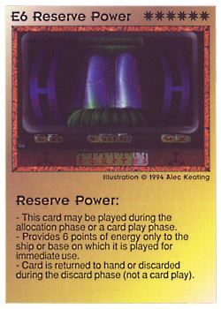 Need: 0 Want: 6 Have: 7 Will Trade: 0 In Storage: 0 E6 ‑ Reserve Power Set: PE Rarity: V1 Artist: Alec Keating Need: 0 Want: 6 Have: 7 Will Trade: 0 In Storage: 0 E6 ‑ Reserve Power Set: PE Rarity: V1 Artist: Alec Keating
