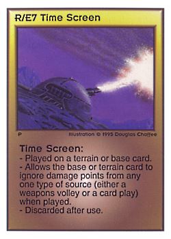 Need: 0    Want: 0    Have: 174    Will Trade: 168    In Storage: 50              R/E7 ‑ Time Screen  Set: TG  Rarity: R2    Artist: Douglas Chaffee    