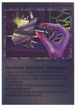 Need: 0 Want: 0 Have: 8 (+38) Will Trade: 6 In Storage: 5 E8 ‑ Mechad Network Interface Set: NE Rarity: V1 Artist: Christina Wald Need: 0 Want: 0 Have: 8 (+38) Will Trade: 6 In Storage: 5 E8 ‑ Mechad Network Interface Set: NE Rarity: V1 Artist: Christina Wald