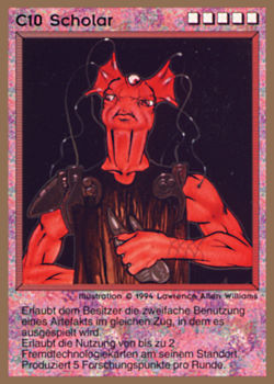 Need: 0    Want: 0    Have: 7 (+5)    Will Trade: 6    In Storage: 4              C10 ‑ Scholar  Set: GGB  Rarity: E1    Artist: Lawrence Allen Williams    