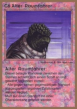 Need: 0    Want: 0    Have: 21 (+46)    Will Trade: 18    In Storage: 16              C6 ‑ Ancient Spacefarer (Alter Raumfahrer)  Set: GGB  Rarity: R1    Artist: April Lee    