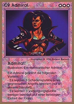 Need: 0    Want: 0    Have: 22 (+28)    Will Trade: 20    In Storage: 17              C9 ‑ Admiral  Set: GGB  Rarity: R1    Artist: Melissa A. Benson    