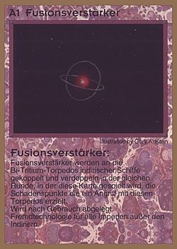 Need: 0    Want: 0    Have: 35 (+77)    Will Trade: 31    In Storage: 25              A1 ‑ Fuser Mechanism (Fusionsverstärker)  Set: GGB  Rarity: C2    Artist: Gary A. Kalin    
