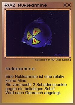 Need: 0    Want: 0    Have: 47 (+302)    Will Trade: 43    In Storage: 25              A2 ‑ Nuclear Mine (Nuklearmine)  Set: GGB  Rarity: C1    Artist: Alec Keating*    