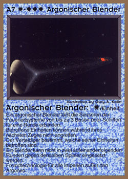 Need: 0    Want: 0    Have: 16 (+38)    Will Trade: 13    In Storage: 11              A7 ‑ Argonian Strobe (Argonischer Blender)  Set: GGB  Rarity: R1    Artist: Gary A. Kalin    