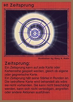 Need: 0    Want: 0    Have: 82 (+25)    Will Trade: 78    In Storage: 25              H1 ‑ Time Warp (Zeitsprung)  Set: GGB  Rarity: U1    Artist: Gary A. Kalin    