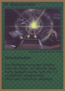 Need: 0    Want: 0    Have: 43 (+66)    Will Trade: 39    In Storage: 25              Z3 ‑ Lucky Targeting (Glückstreffer)  Set: GGB  Rarity: C2    Artist: Michael Trapp    