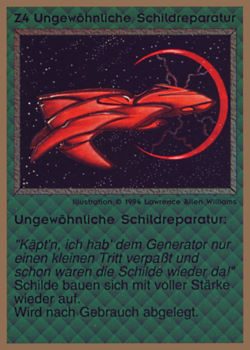 Need: 0    Want: 0    Have: 66 (+140)    Will Trade: 62    In Storage: 25              Z4 ‑ Lucky Shield Repair (Ungewöhnliche Schildreparatur)  Set: GGB  Rarity: U1    Artist: Lawrence Allen Williams    