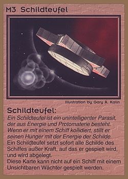 Need: 0    Want: 0    Have: 33 (+433)    Will Trade: 29    In Storage: 25              M3 ‑ Shield Fiend (Schildteufel)  Set: GGB  Rarity: C1    Artist: Gary A. Kalin    