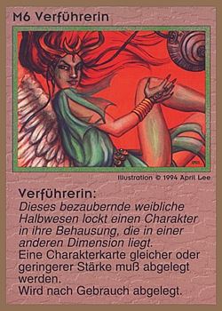 Need: 0    Want: 0    Have: 70 (+129)    Will Trade: 67    In Storage: 25              M6 ‑ Seductress (Verführerin)  Set: GGB  Rarity: U1    Artist: April Lee    