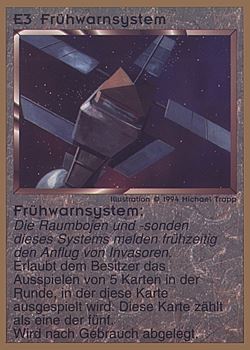Need: 0    Want: 0    Have: 41 (+71)    Will Trade: 37    In Storage: 25              E3 ‑ Early Warning Beacon (Frühwarnsystem)  Set: GGB  Rarity: C2    Artist: Michael Trapp    