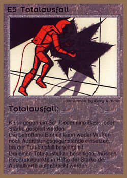 Need: 0    Want: 0    Have: 63 (+28)    Will Trade: 59    In Storage: 25              E5 ‑ Breakdown (Totalausfall)  Set: GGB  Rarity: U1    Artist: Gary A. Kalin    