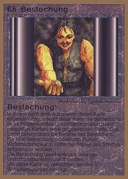 Need: 0    Want: 0    Have: 68 (+35)    Will Trade: 65    In Storage: 25              E6 ‑ Bribe Pirate (Bestechung)  Set: GGB  Rarity: U1    Artist: Cynthia Mannino    