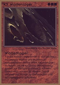 Need: 0    Want: 0    Have: 41 (+249)    Will Trade: 37    In Storage: 25              K3 ‑ Armory Moon (Waffenlager)  Set: GGB  Rarity: C1    Artist: Douglas Shuler    
