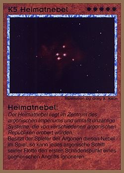 Need: 0    Want: 0    Have: 89 (+53)    Will Trade: 85    In Storage: 25              K5 ‑ Nebula ‑ Homecloud Nebula (Heimatnebel)  Set: GGB  Rarity: U1    Artist: Gary A. Kalin    