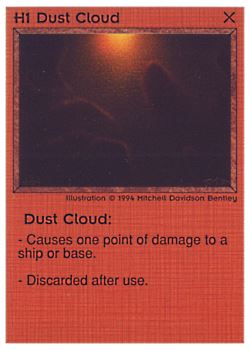 Need: 0    Want: 0    Have: 36 (+284)    Will Trade: 32    In Storage: 29              H1 ‑ Dust Cloud  Set: PE  Rarity: C2    Artist: Mitchell Davidson Bentley    