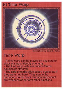 Need: 0    Want: 1    Have: 4 (+21)    Will Trade: 0    In Storage: 0              H1 ‑ Time Warp  Set: PE  Rarity: V1    Artist: Gary A. Kalin    