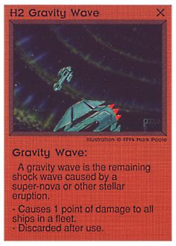 Need: 0    Want: 0    Have: 37 (+288)    Will Trade: 33    In Storage: 26              H2 ‑ Gravity Wave  Set: PE  Rarity: C1    Artist: Mark Poole    