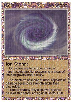 Need: 0    Want: 0    Have: 45 (+3)    Will Trade: 40    In Storage: 38              H2 ‑ Ion Storm  Set: BE  Rarity: C1    Artist: Josepha Haveman    