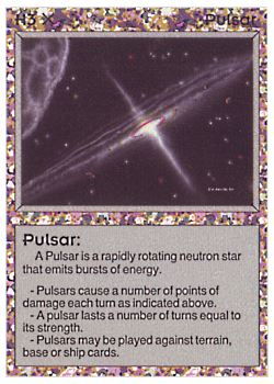 Need: 0    Want: 0    Have: 38 (+3)    Will Trade: 33    In Storage: 31              H3 ‑ Pulsar  Set: BE  Rarity: C1    Artist: Gary A. Kalin    